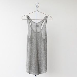 Silver Zadig and Voltaire Knit Tank Top Small